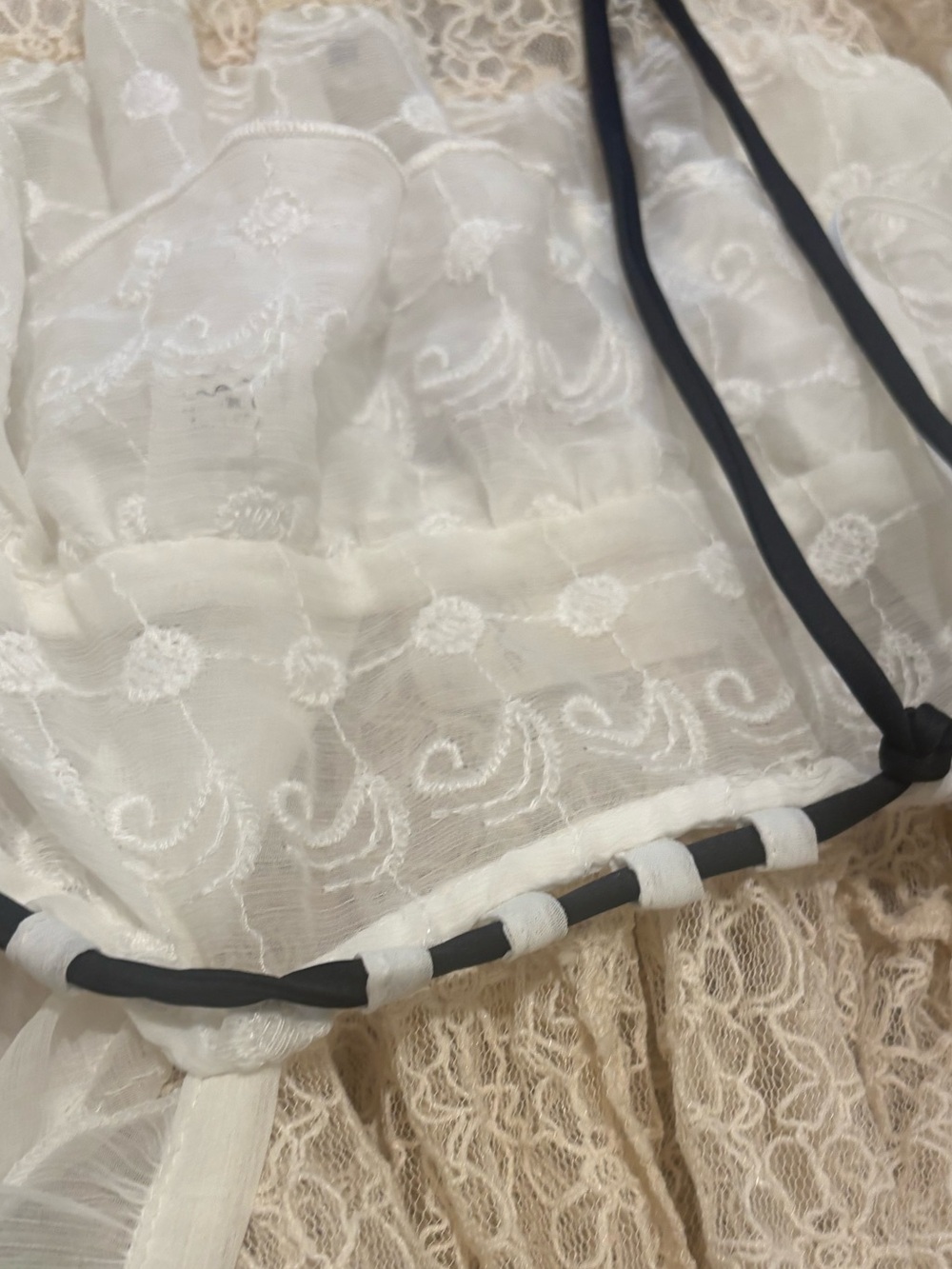 Free People Selena Maxi Top - Sheer Cream Lace - Picture 16 of 16